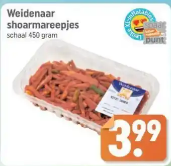 Dagwinkel Weidenaar shoarmareepjes aanbieding
