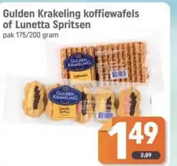 Dagwinkel Gulden Krakeling koffiewafels of Lunetta Spritsen aanbieding
