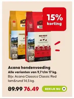 Pets Place Acana hondenvoeding aanbieding