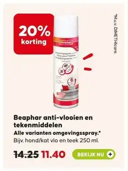 Pets Place Beaphar anti-vlooien en tekenmiddelen aanbieding