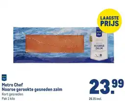 Makro Metro Chef Noorse gerookte gesneden zalm aanbieding