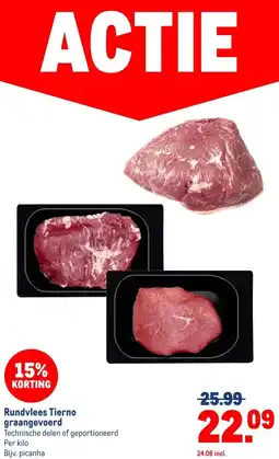 Makro Rundvlees Tierno graangevoerd aanbieding