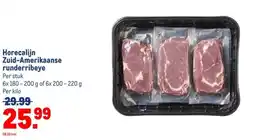 Makro Horecalijn Zuid-Amerikaanse runderribeye aanbieding