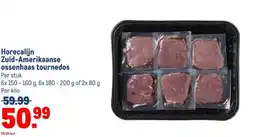 Makro Horecalijn Zuid-Amerikaanse ossenhaas tournedos aanbieding