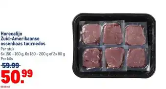 Makro Horecalijn Zuid-Amerikaanse ossenhaas tournedos aanbieding