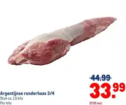 Makro Argentijnse runderhaas 3/4 aanbieding