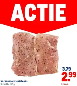 Makro Varkenssouvlakisteaks aanbieding