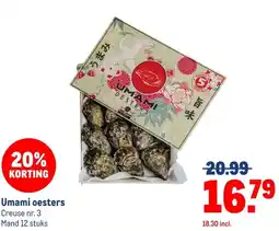Makro Umami oesters aanbieding