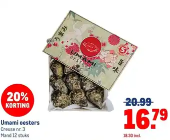 Makro Umami oesters aanbieding