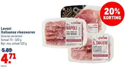 Makro Levoni Italiaanse vleeswaren aanbieding