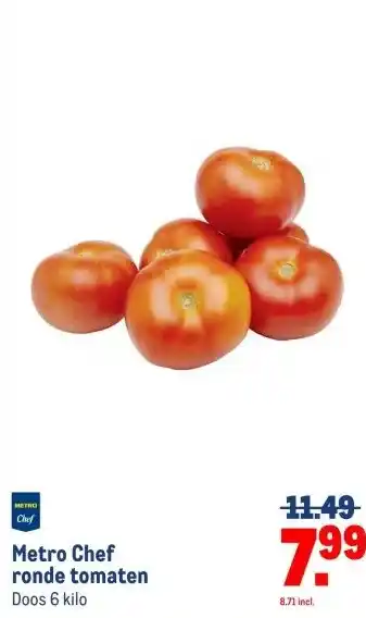 Makro Metro Chef ronde tomaten aanbieding