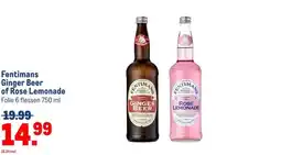 Makro Fentimans Ginger Beer of Rose Lemonade aanbieding