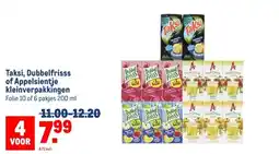 Makro Taksi, Dubbelfrisss of Appelsientje kleinverpakkingen aanbieding