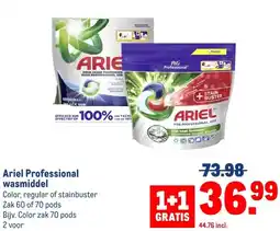 Makro Ariel Professional wasmiddel aanbieding