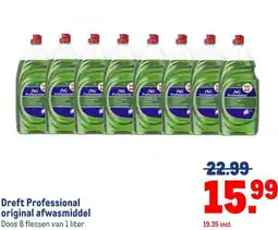Makro Dreft Professional original afwasmiddel aanbieding