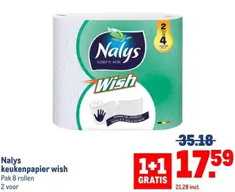 Makro Nalys keukenpapier wish aanbieding