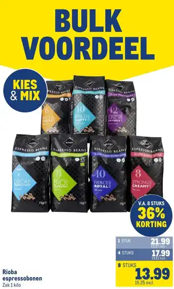 Makro Rioba espressobonen aanbieding