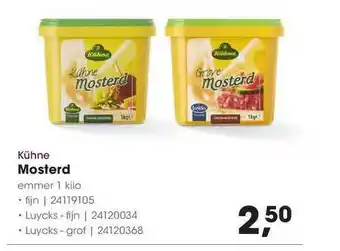 HANOS Kühne mosterd aanbieding