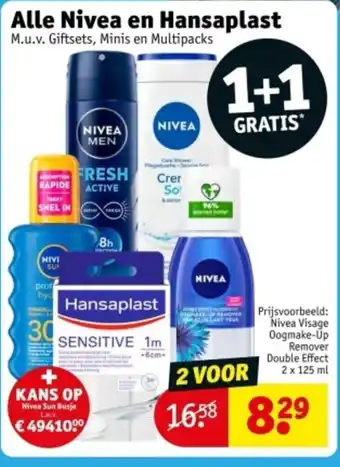 Kruidvat Alle Nivea en Hansaplast aanbieding