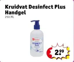 Kruidvat Kruidvat Desinfect Plus Handgel aanbieding