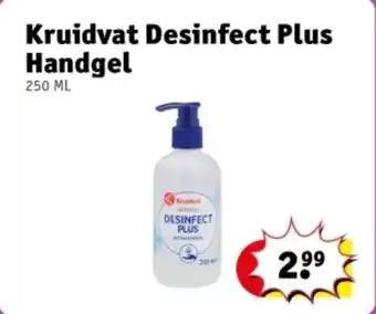 Kruidvat Kruidvat Desinfect Plus Handgel aanbieding