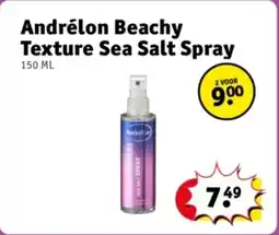 Kruidvat Andrélon Beachy Texture Sea Salt Spray aanbieding