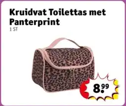 Kruidvat Kruidvat Toilettas met Panterprint aanbieding