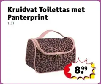 Kruidvat Kruidvat Toilettas met Panterprint aanbieding