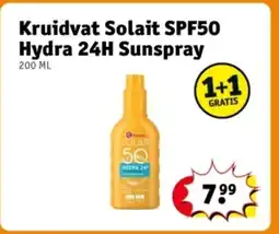 Kruidvat Kruidvat Solait SPF50 Hydra 24H Sunspray aanbieding