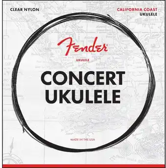 Amazon Fender California Coast Concert Ukelele snaren aanbieding