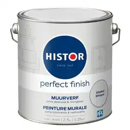 Praxis Histor muurverf Perfect Finish mat Shaded Whisper 2,5L aanbieding
