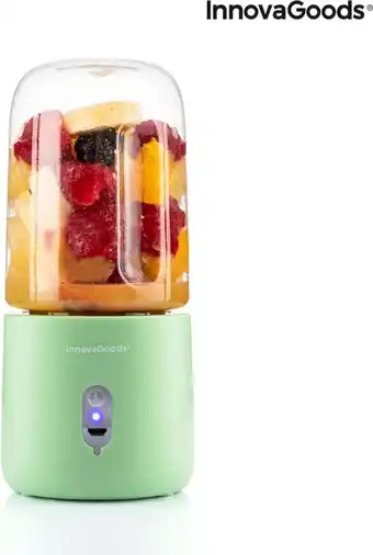 Bol.com Innovagoods - Smoothie blender - Oplaadbaar - Voor Op Werk - Groen aanbieding