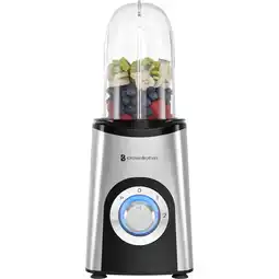ANWB Kitchenbrothers Smoothie Blender 2-in-1 Zilver aanbieding