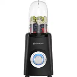 ANWB Kitchenbrothers Smoothie Blender 2-in-1 Zwart aanbieding