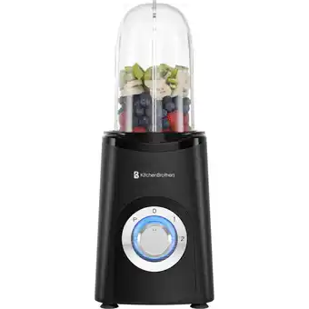 ANWB Kitchenbrothers Smoothie Blender 2-in-1 Zwart aanbieding