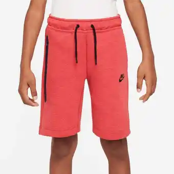 Foot Locker Nike Tech Fleece Unisex Korte Broeken - Rood - Maat: 137 - 147 CM - Foot Locker aanbieding