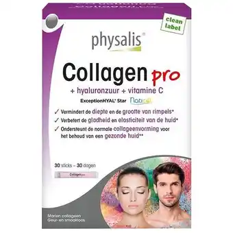 Holland & Barrett Physalis Collagen Pro Viscollageen - 30 Sticks aanbieding