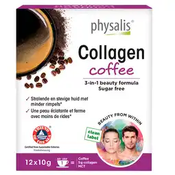 Holland & Barrett Physalis Collagen Coffee 3-in-1 Beauty Formula - 12 x 10g aanbieding
