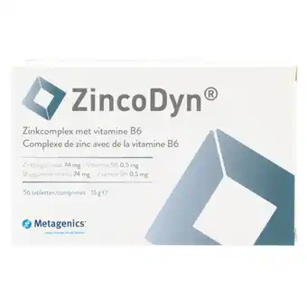 Holland & Barrett Metagenics ZincoDyn Zinkcomplex Met Vitamine B6 (56 tabletten) aanbieding