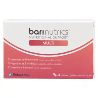 Holland & Barrett Metagenics BariNutrics Multi (60 capsules) aanbieding