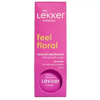 Holland & Barrett The Lekker Company Deodorant 'Feel Floral' Lavendel - 30g aanbieding