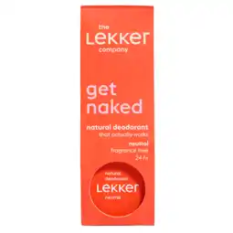 Holland & Barrett The Lekker Company Deodorant 'Get Naked' Geurloos - 30g aanbieding