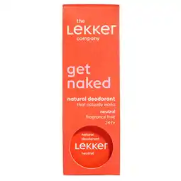 Holland & Barrett The Lekker Company Deodorant 'Get Naked' Geurloos - 30g aanbieding