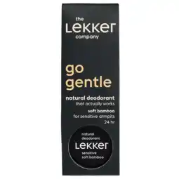 Holland & Barrett The Lekker Company Deodorant Sensitive 'Go Gentle' Bamboe - 30g aanbieding