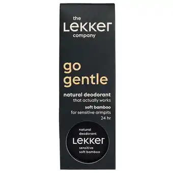 Holland & Barrett The Lekker Company Deodorant Sensitive 'Go Gentle' Bamboe - 30g aanbieding