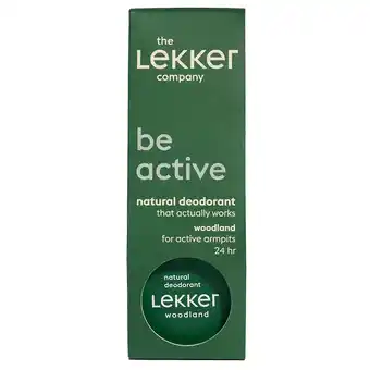 Holland & Barrett The Lekker Company Deodorant 'Be Active' Woodland - 30g aanbieding