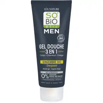 Holland & Barrett So'Bio étic Men Shower Gel 3-in-1 Organic Ginger - 200ml aanbieding