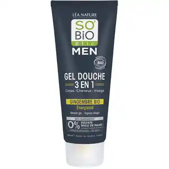 Holland & Barrett So'Bio étic Men Shower Gel 3-in-1 Organic Ginger - 200ml aanbieding