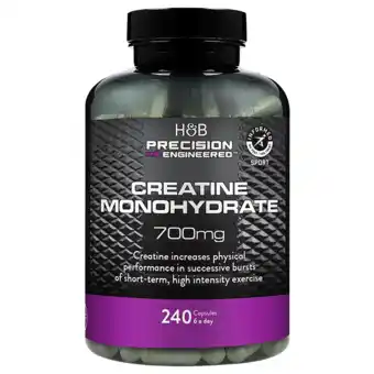 Holland & Barrett Precision Engineered Creatinemonohydraat 700mg - 240 capsules aanbieding