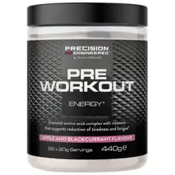 Holland & Barrett Precision Engineered Pre Workout Energy Appel & Zwarte Bes - 440g aanbieding